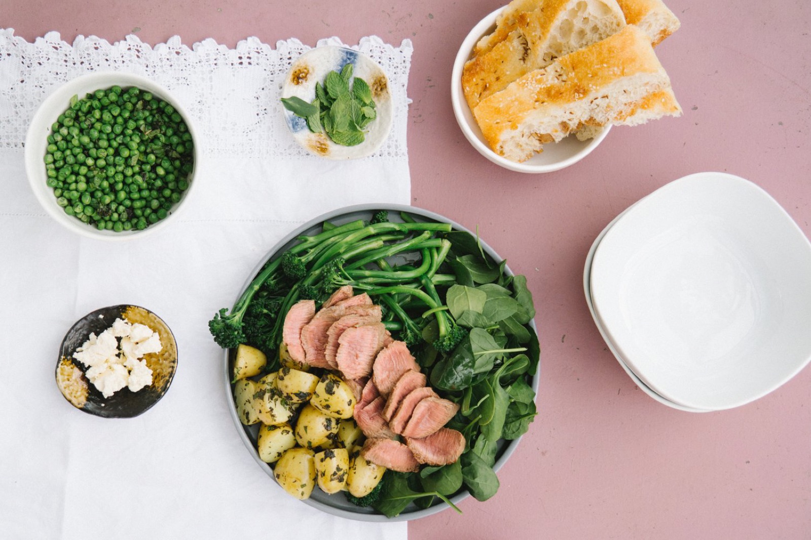 Lemon Lamb Salad