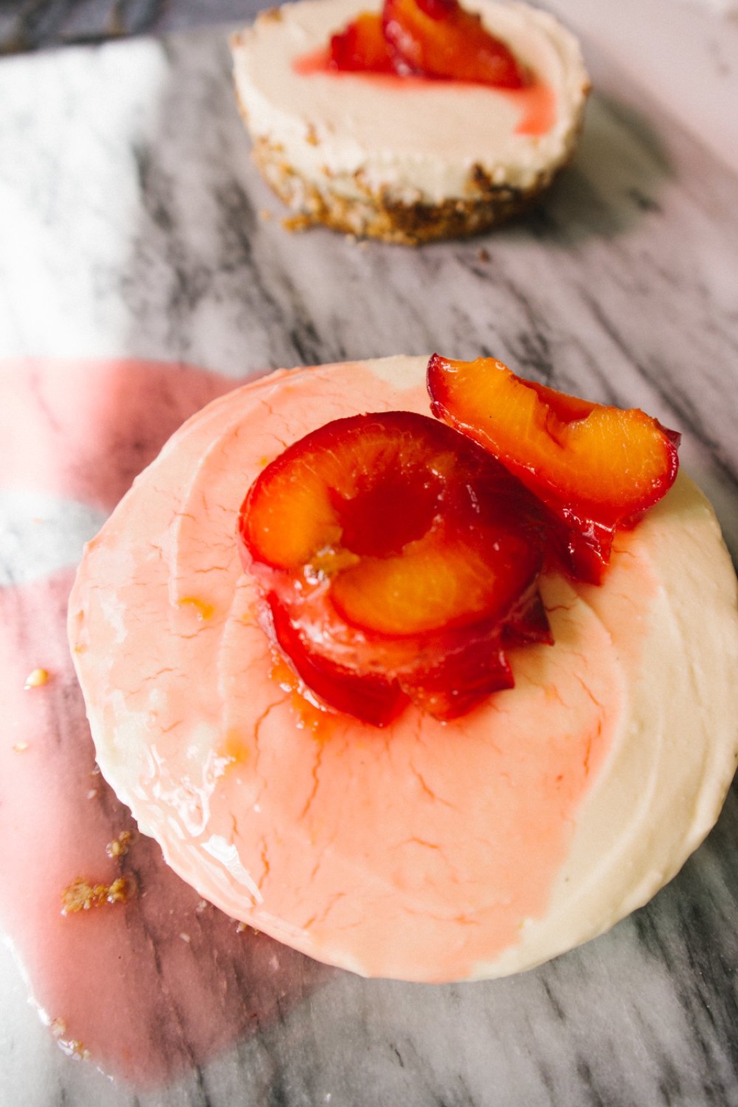 Honey Roasted Plum Cheesecake