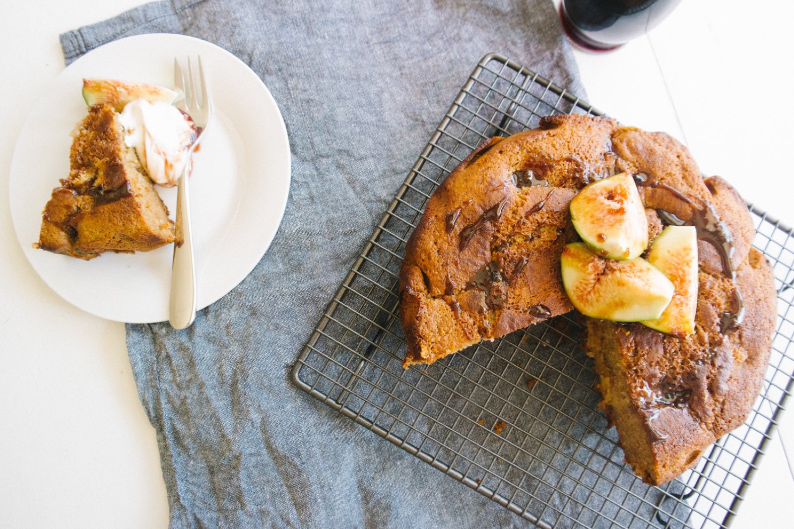 Fig and Molasses Cake