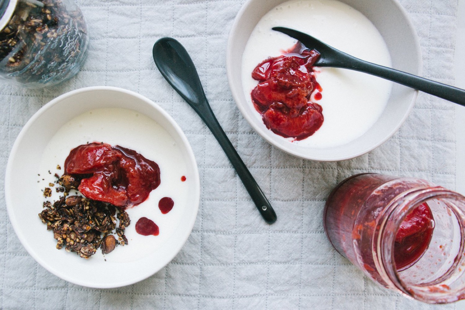 Chocolate Plum Breakfast Bowl